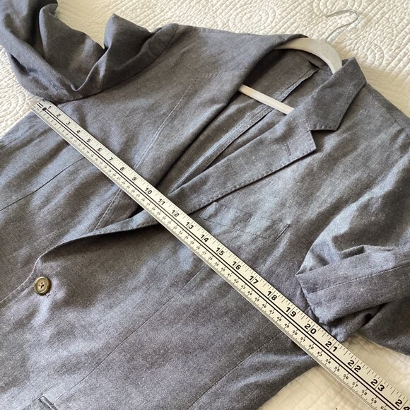 J.Crew Ludlow Slim-Fit Men’s Blazer Size 42R Baird McNutt Linen Blend Gray - Picture 6 of 13